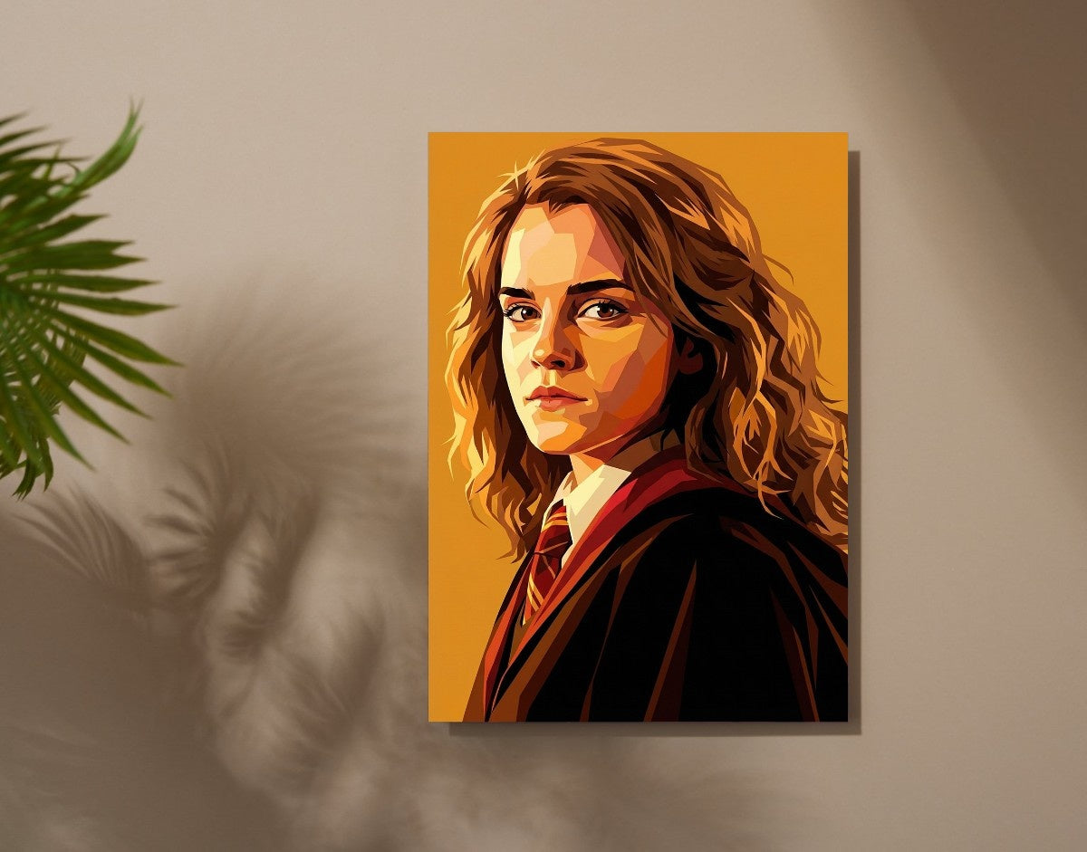 "Hermione Jean Granger - HARRY POTTER" -Shiny & Sturdy Metallic Poster Art That Pops & Sticks