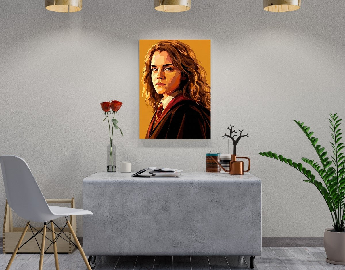 "Hermione Jean Granger - HARRY POTTER" -Shiny & Sturdy Metallic Poster Art That Pops & Sticks