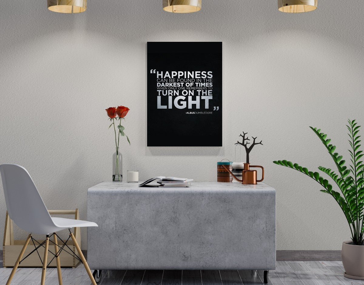 "DUMBLEDORE'S QOUTE - HARRY POTTER" -Shiny & Sturdy Metallic Poster Art That Pops & Sticks