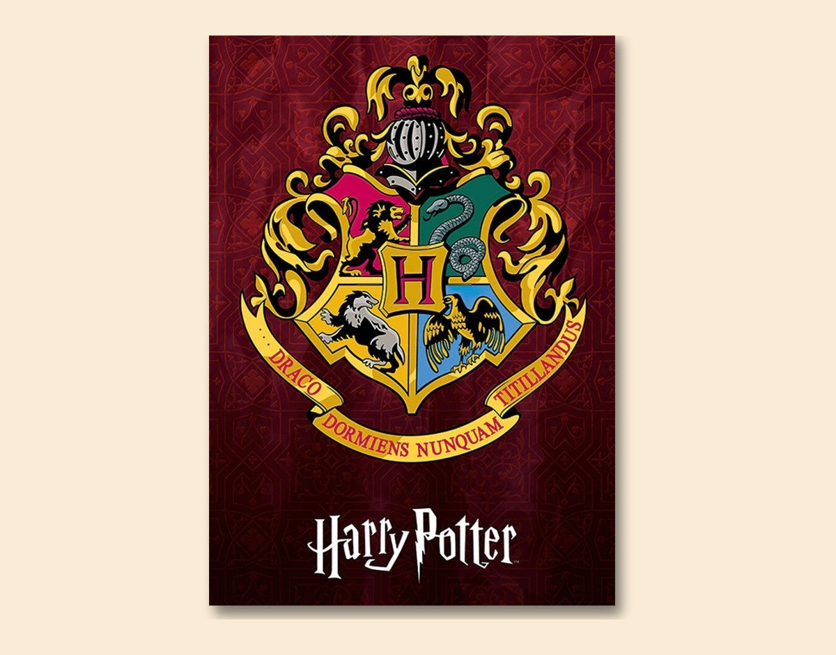 "HARRY POTTER - HOGWARTS" -Shiny & Sturdy Metallic Poster Art That Pops & Sticks