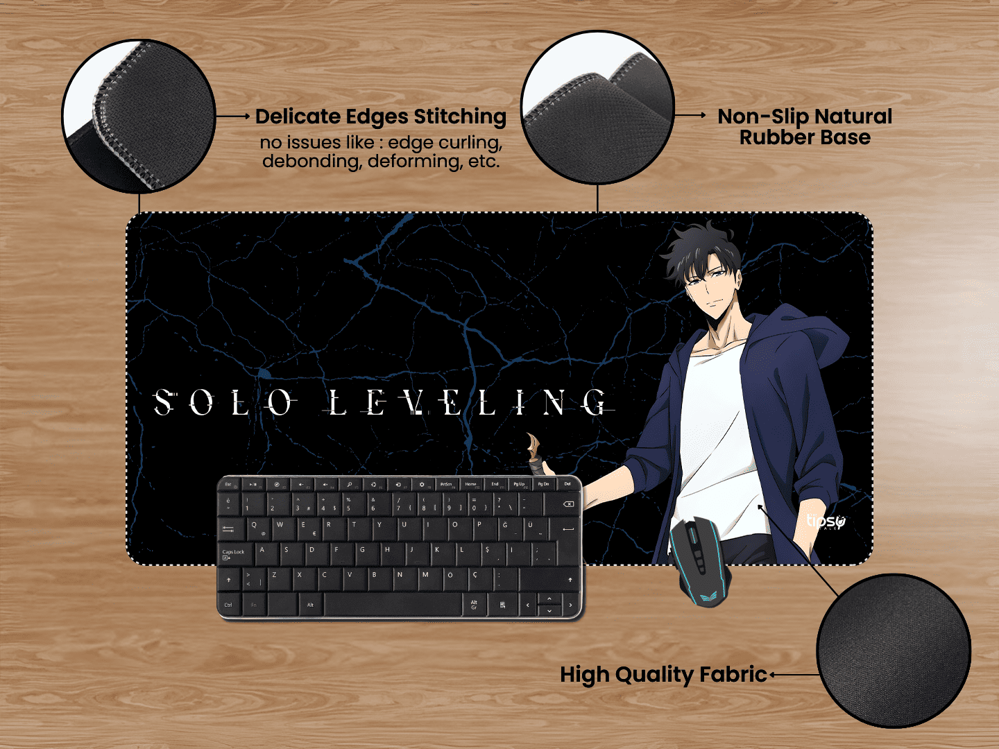 "SUNG JINWOO" Gaming Mousepad Elevate Your Gaming Experience