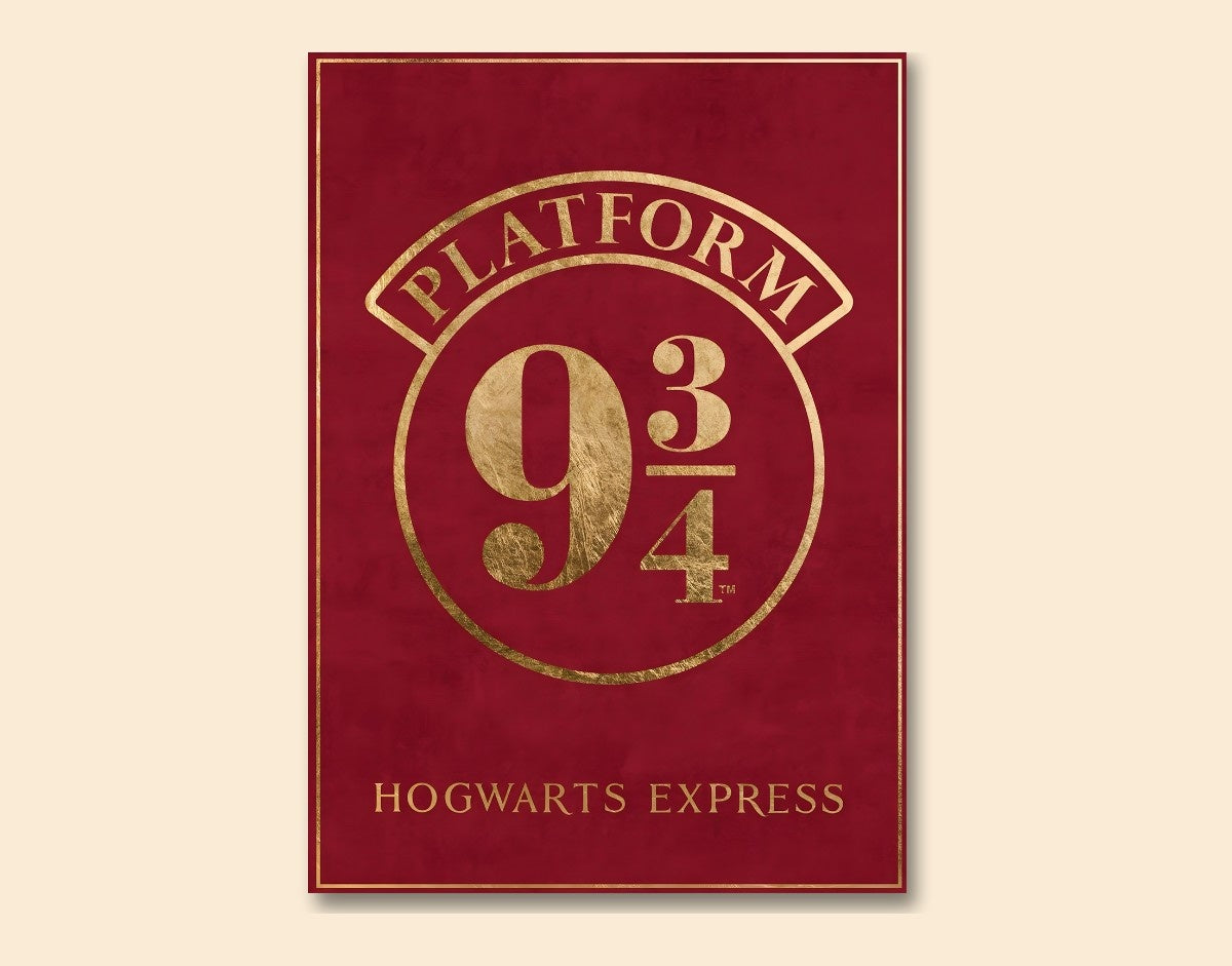 " HOGWARTS EXPRESS " -Shiny & Sturdy Metallic Poster Art That Pops & Sticks