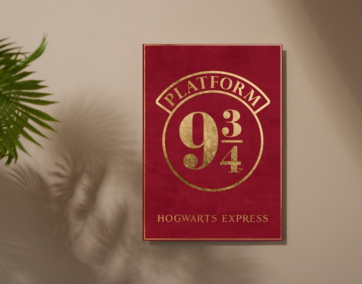 " HOGWARTS EXPRESS " -Shiny & Sturdy Metallic Poster Art That Pops & Sticks