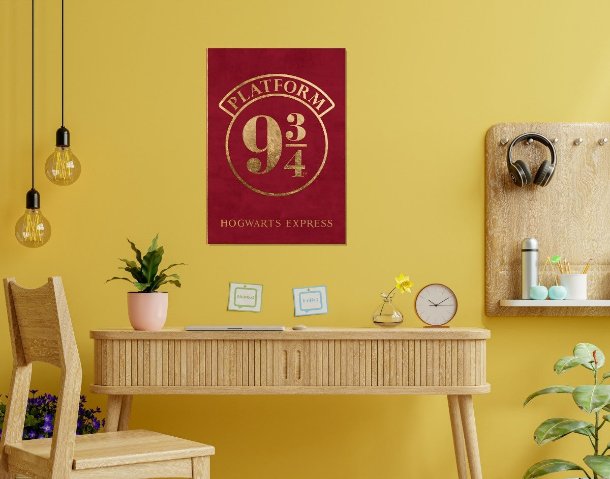 " HOGWARTS EXPRESS " -Shiny & Sturdy Metallic Poster Art That Pops & Sticks