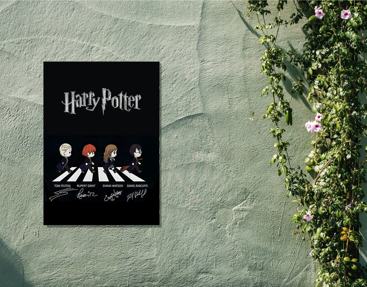 "HARRY POTTER - THE OG CREW" -Shiny & Sturdy Metallic Poster Art That Pops & Sticks