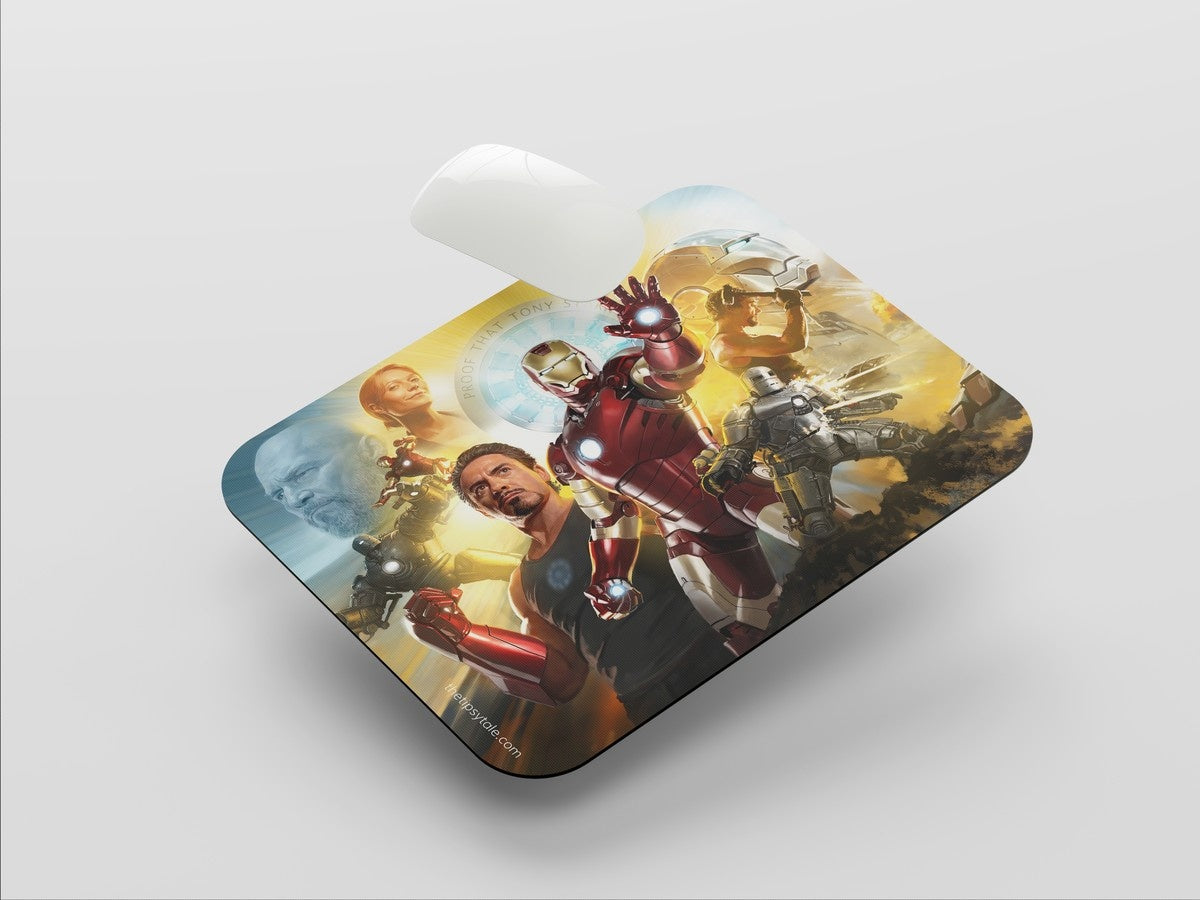 "IRON MAN TRIBUTE - MARVEL" Mousepad: Enhance Your Workspace with Style