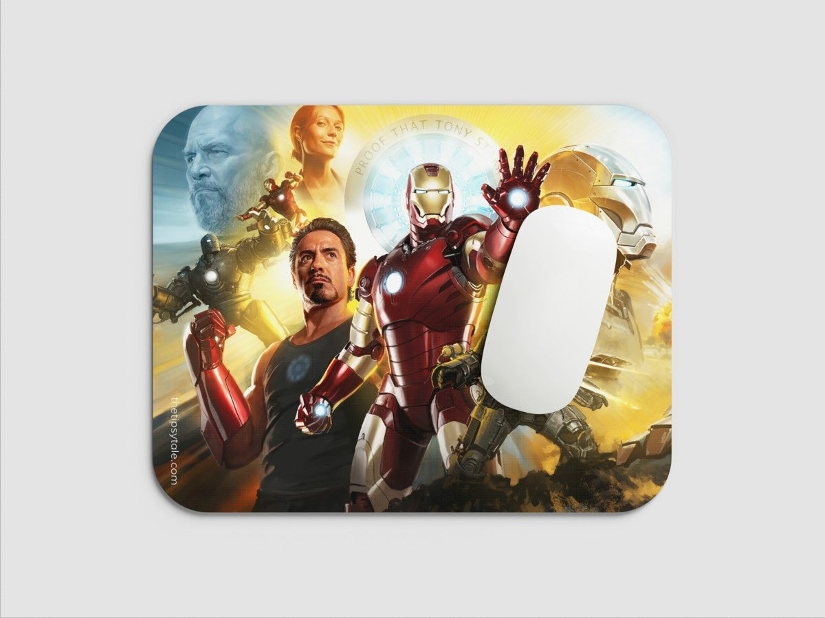 "IRON MAN TRIBUTE - MARVEL" Mousepad: Enhance Your Workspace with Style