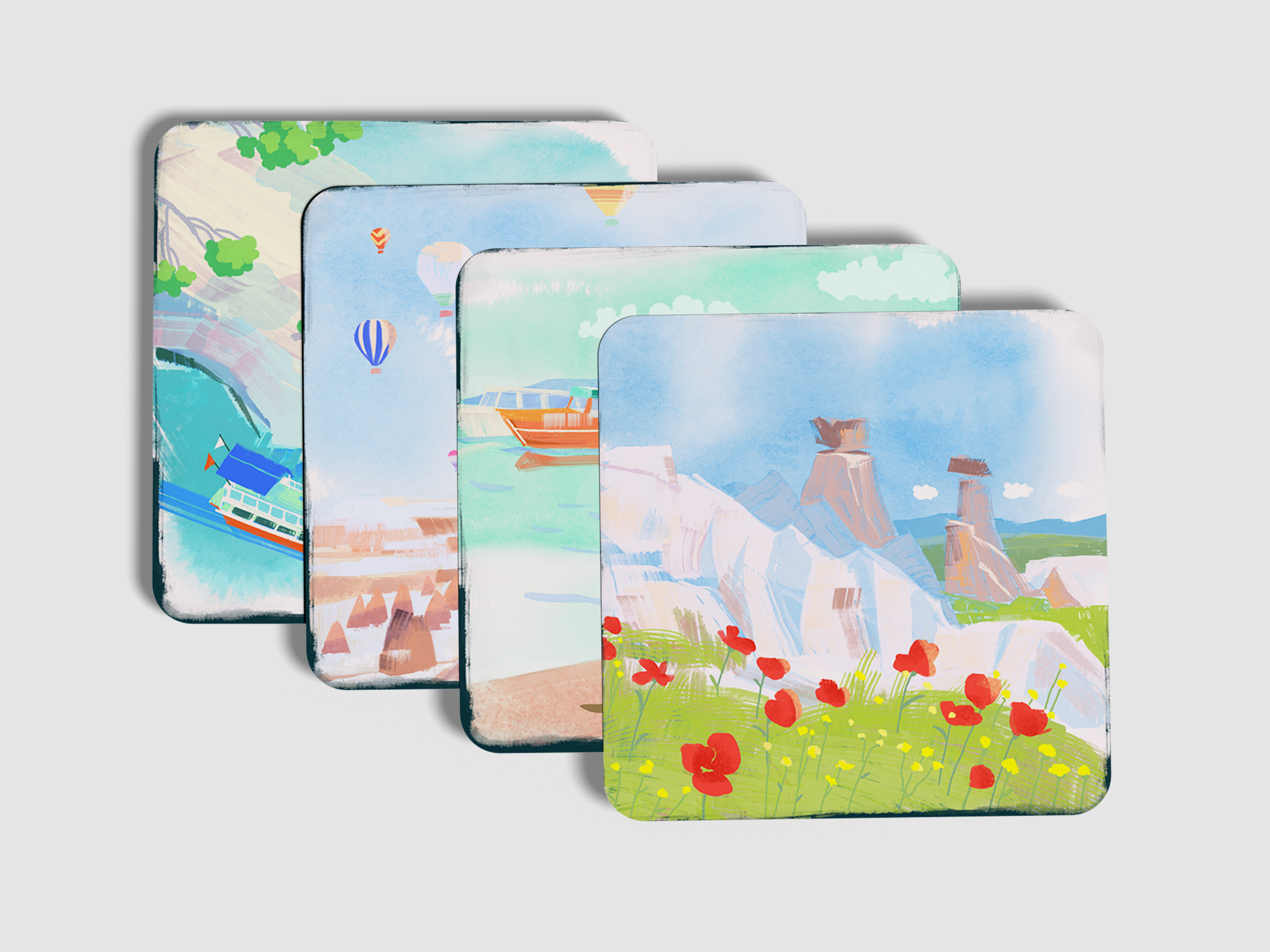 "Nature Lover" Coaster Set of 4
