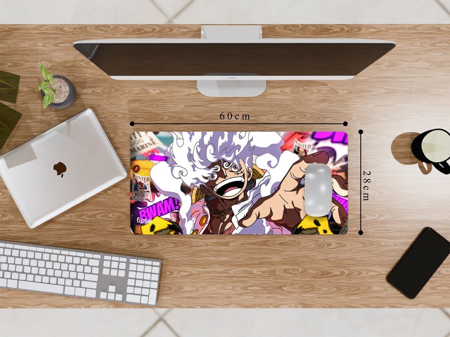 "SUN GOD NIKA MONKEY -ONE PIECE" Gaming Mousepad Elevate Your Gaming Experience