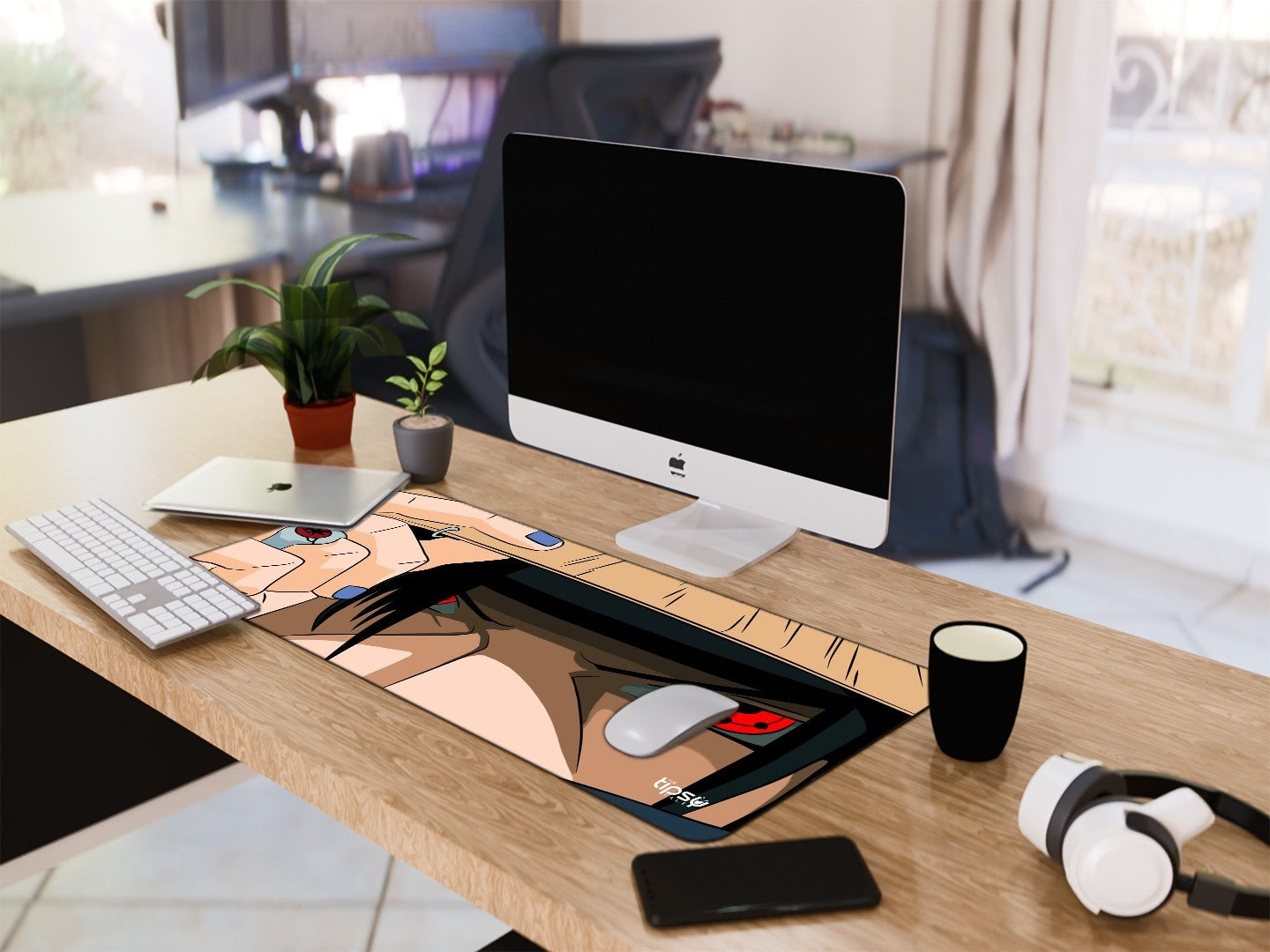 "ITACHI UCHIHA - SHARINGAN" Gaming Mousepad Elevate Your Gaming Experience