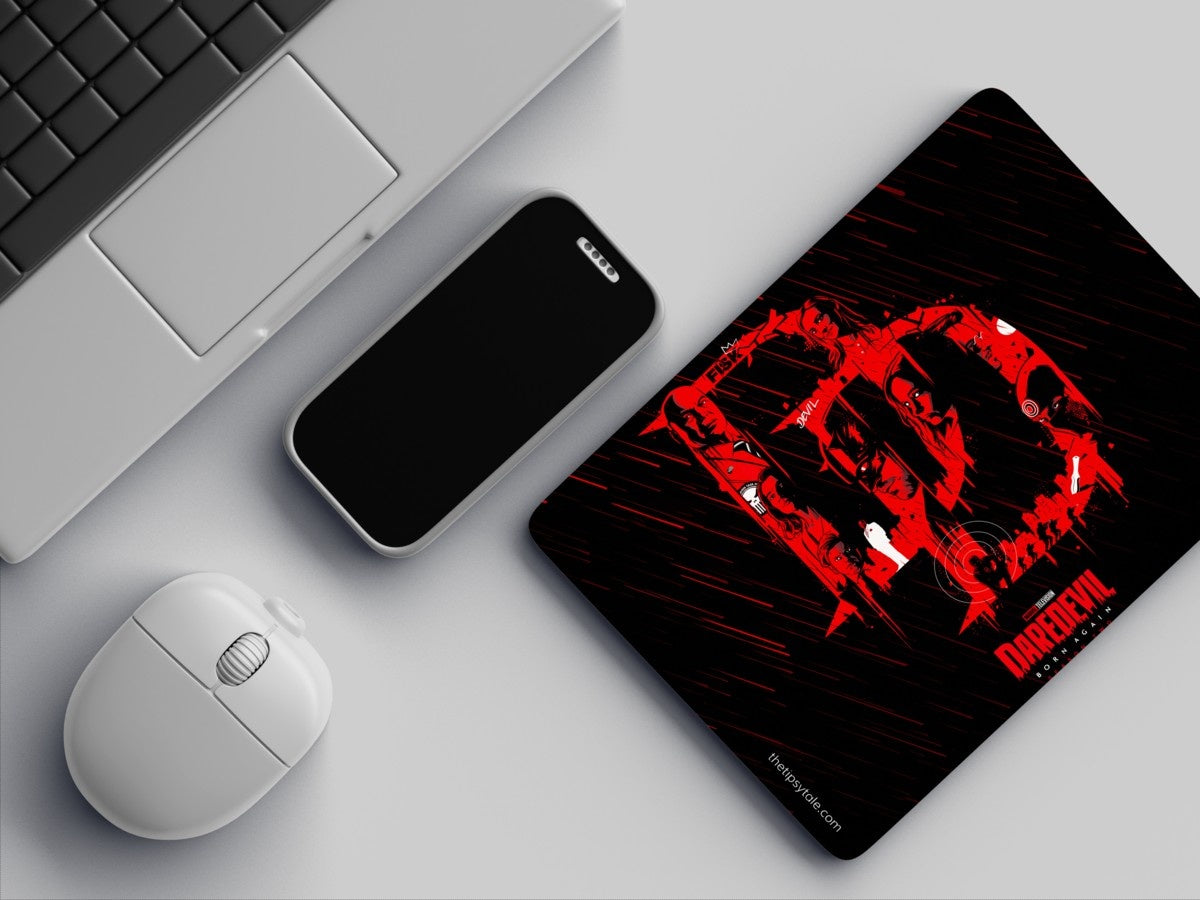 "S02 DARE DEVIL - FISK" Mousepad: Enhance Your Workspace with Style