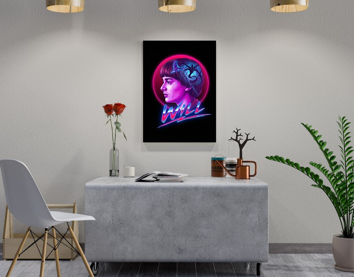 "WILL Byers" -Shiny & Sturdy Metallic Poster Art That Pops & Sticks