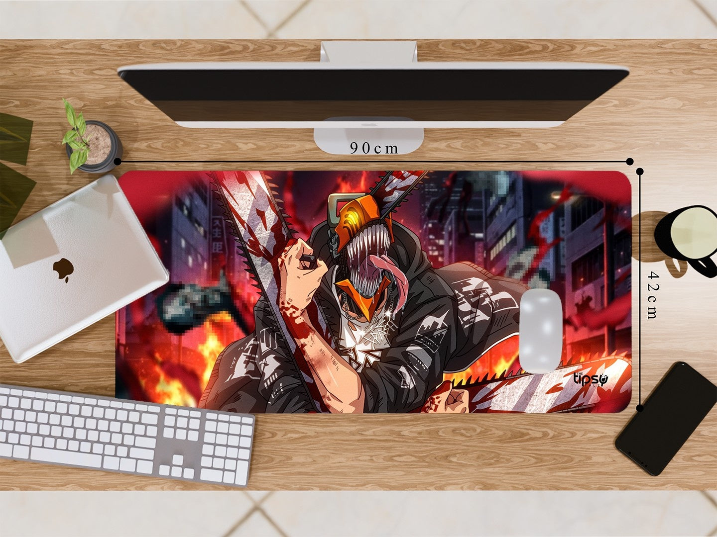 "DENJI BLOODY BADASS" Gaming Mousepad Elevate Your Gaming Experience