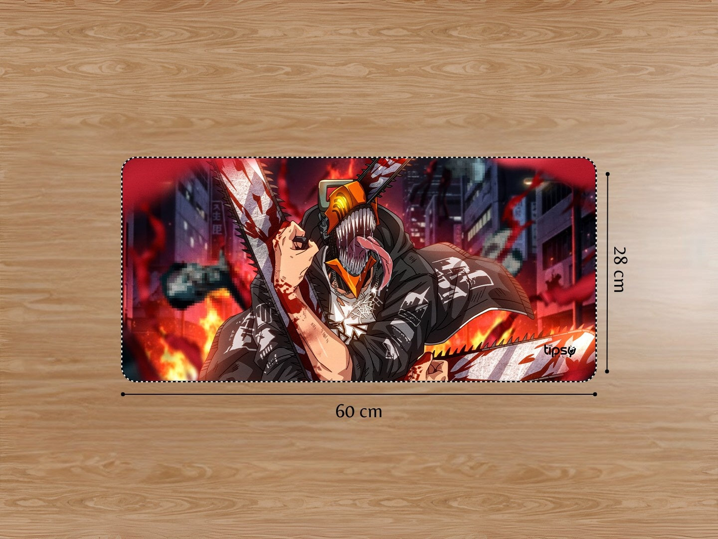 "DENJI BLOODY BADASS" Gaming Mousepad Elevate Your Gaming Experience