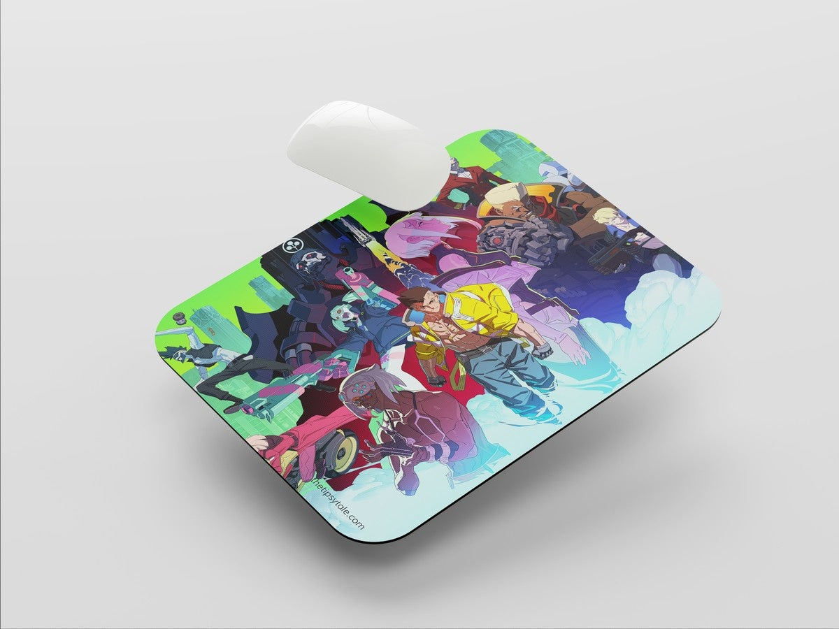 "CYBERPUNK 2077- CHROME RUSH " Mousepad: Enhance Your Workspace with Style