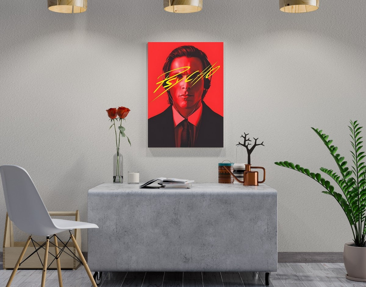 "PSYCHO THE MOVIE" -Shiny & Sturdy Metallic Poster Art That Pops & Sticks