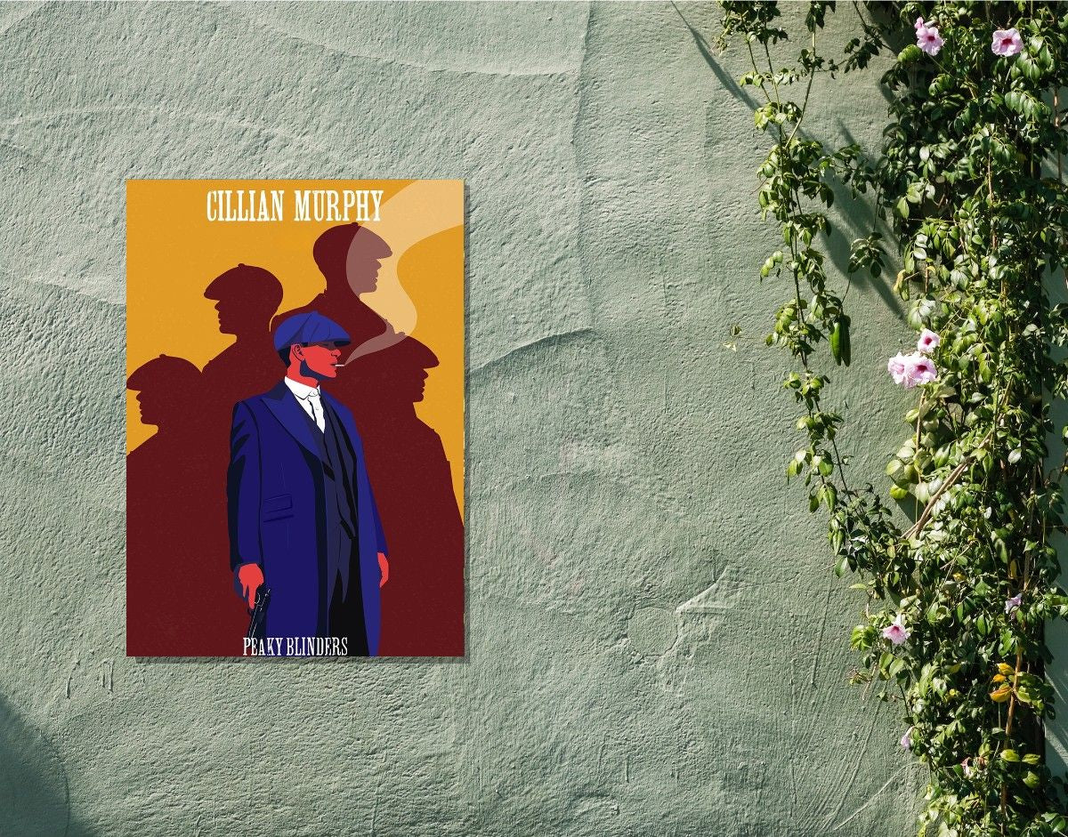"CILLIAN MURPHY - PEAKY BLINDER" -Shiny & Sturdy Metallic Poster Art That Pops & Sticks