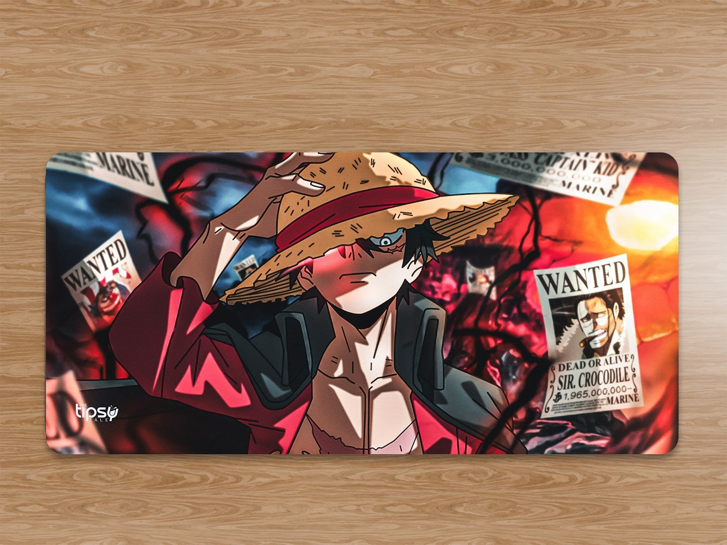 "MONKEY D LUFFY WANTED - DEAD OR ALIVE " Gaming Mousepad Elevate Your Gaming Experience