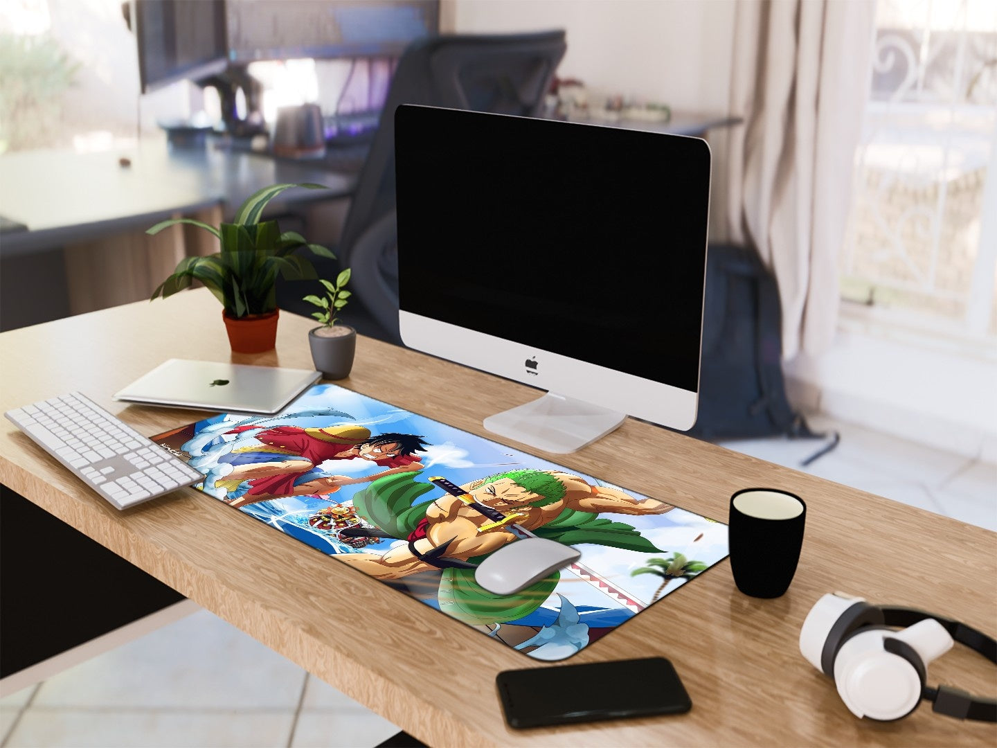 "MONKEY D LUFFY VS ZORO" Gaming Mousepad Elevate Your Gaming Experience