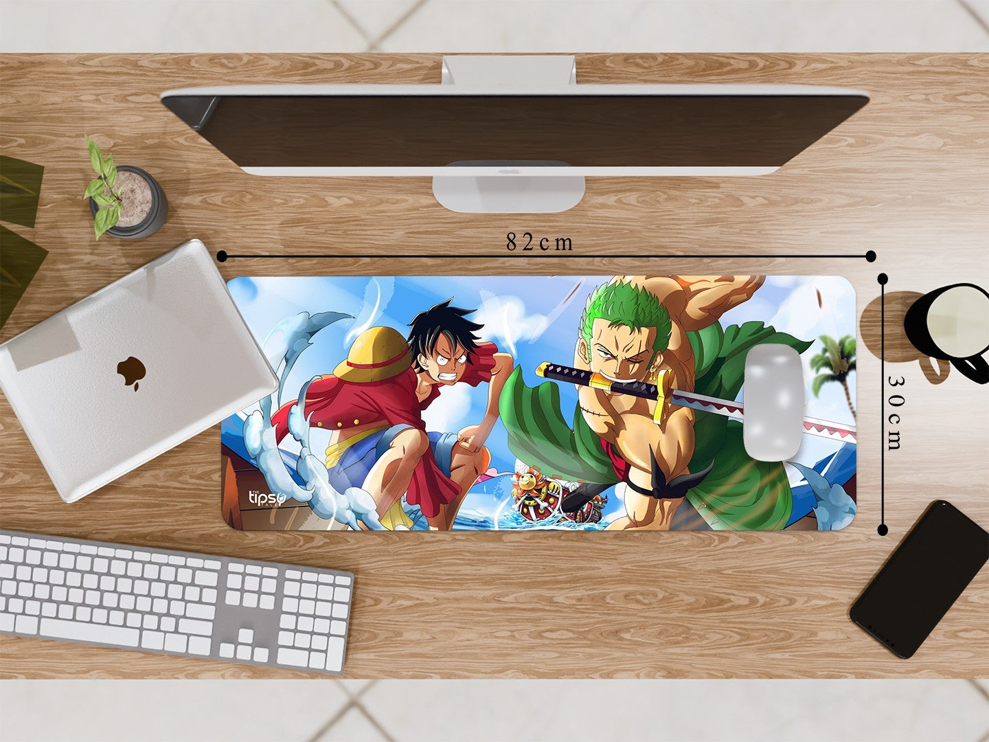 "MONKEY D LUFFY VS ZORO" Gaming Mousepad Elevate Your Gaming Experience