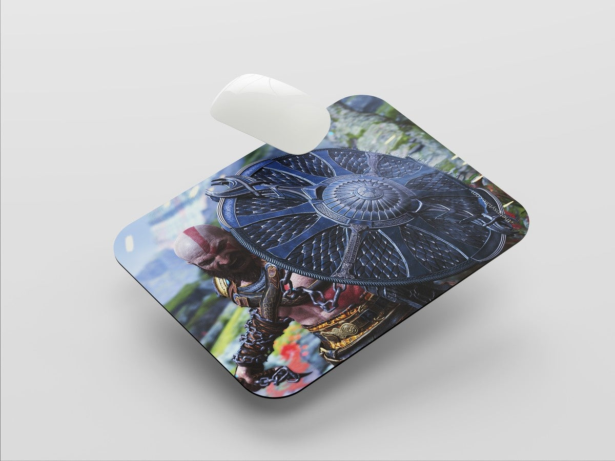 "KRATOS - GOD OF WAR " Mousepad: Enhance Your Workspace with Style