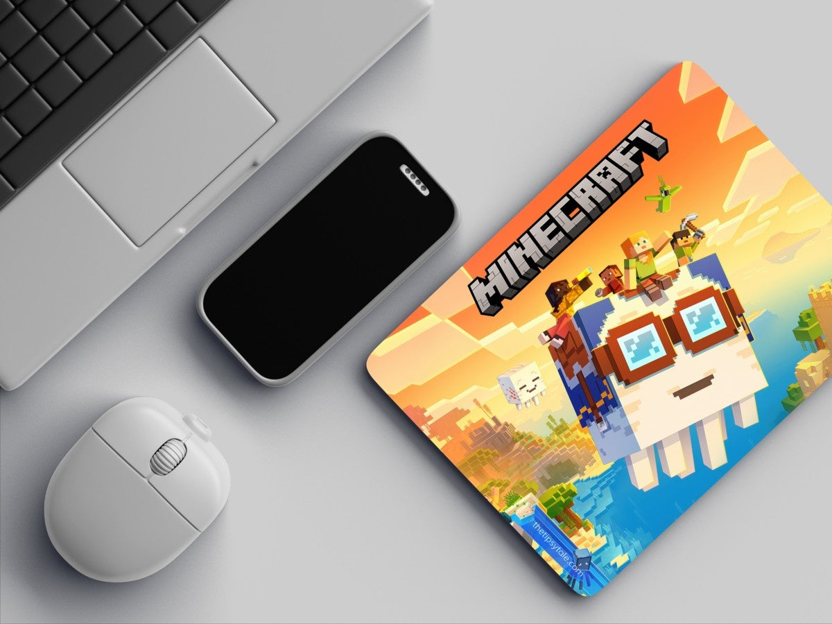 "MINECRAFT - CHASE THE SKIES " Mousepad: Enhance Your Workspace with Style