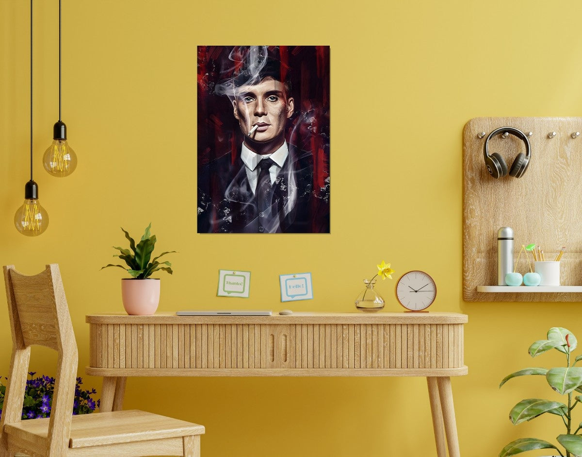 "THOMAS SHELBY - PEAKY BLINDERS SEASON 1" -Shiny & Sturdy Metallic Poster Art That Pops & Sticks