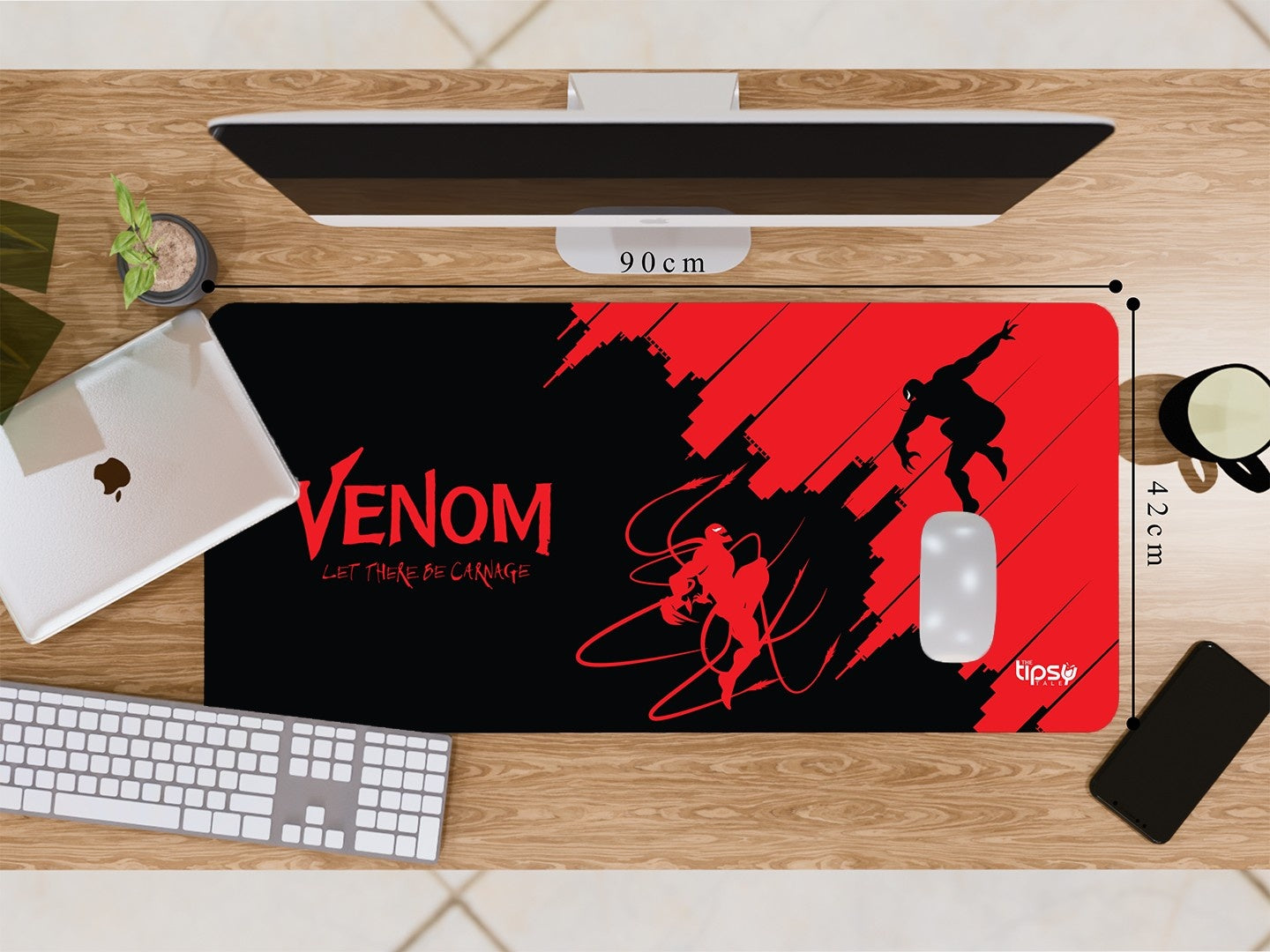 "VENOM VS CARNAGE" Gaming Mousepad Elevate Your Gaming Experience