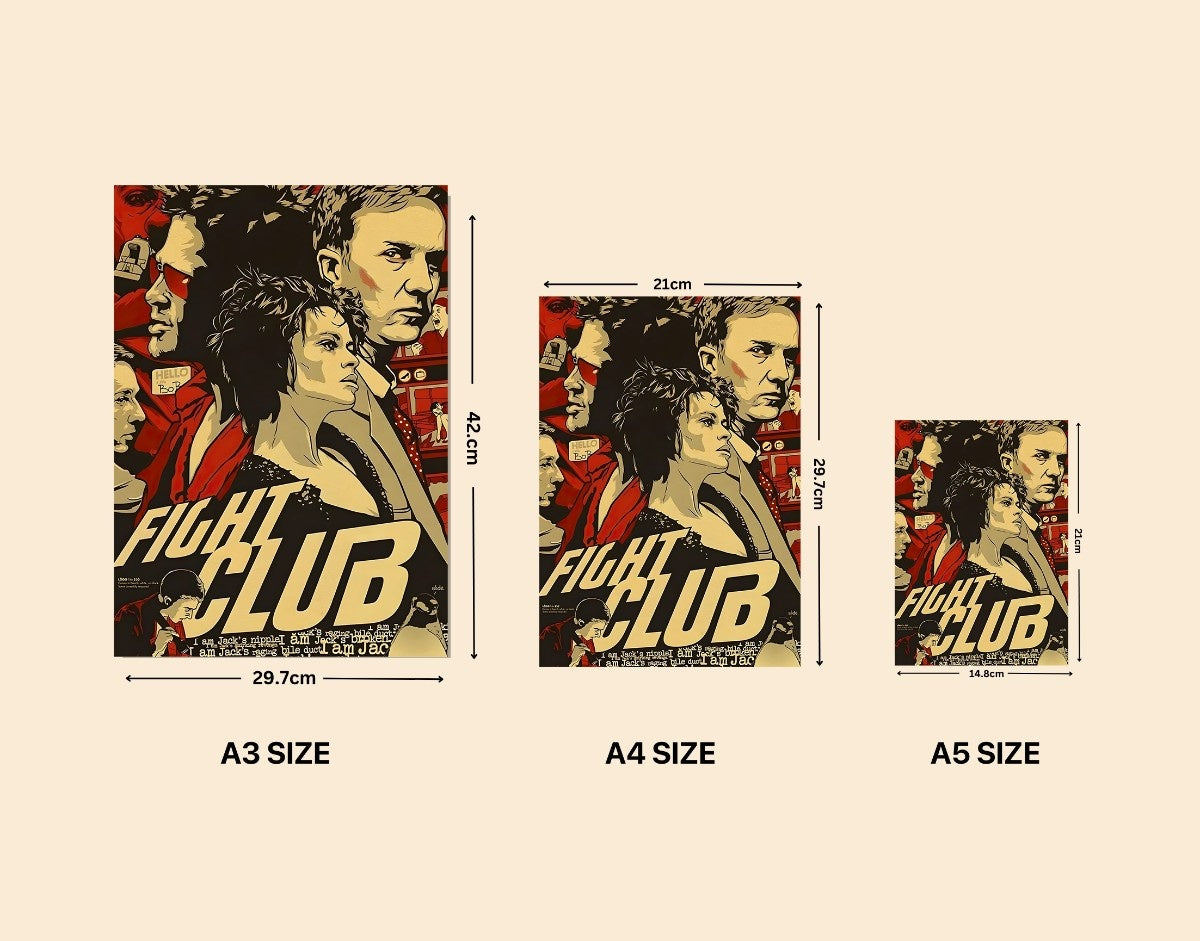 "FIGHT CLUB - THE ALTER EGO" -Shiny & Sturdy Metallic Poster Art That Pops & Sticks