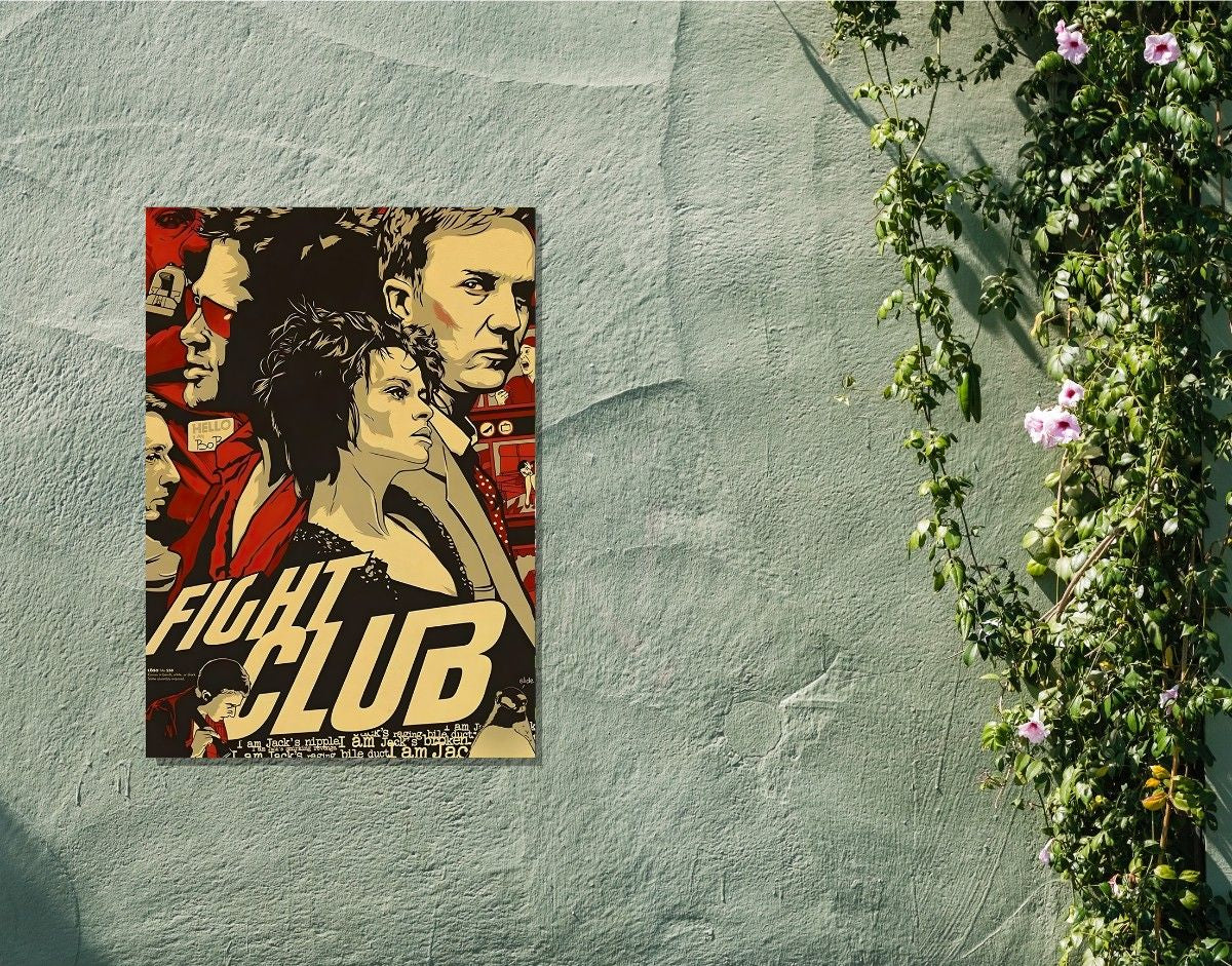 "FIGHT CLUB - THE ALTER EGO" -Shiny & Sturdy Metallic Poster Art That Pops & Sticks