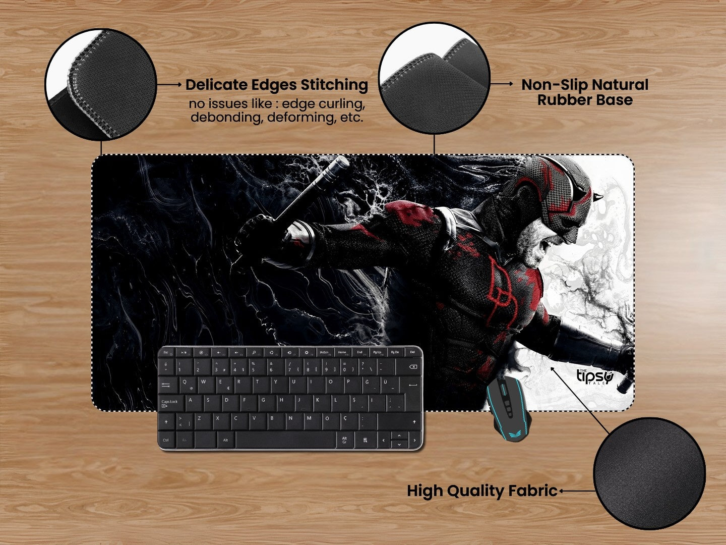 "DARE DEVIL BORN AGAIN - DD" Gaming Mousepad Elevate Your Gaming Experience