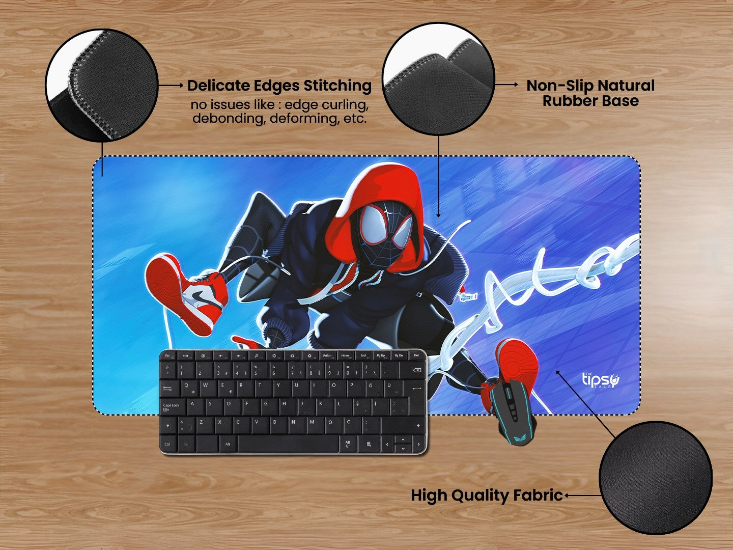 "MILES MORALES - DIGITAL ART" Gaming Mousepad Elevate Your Gaming Experience