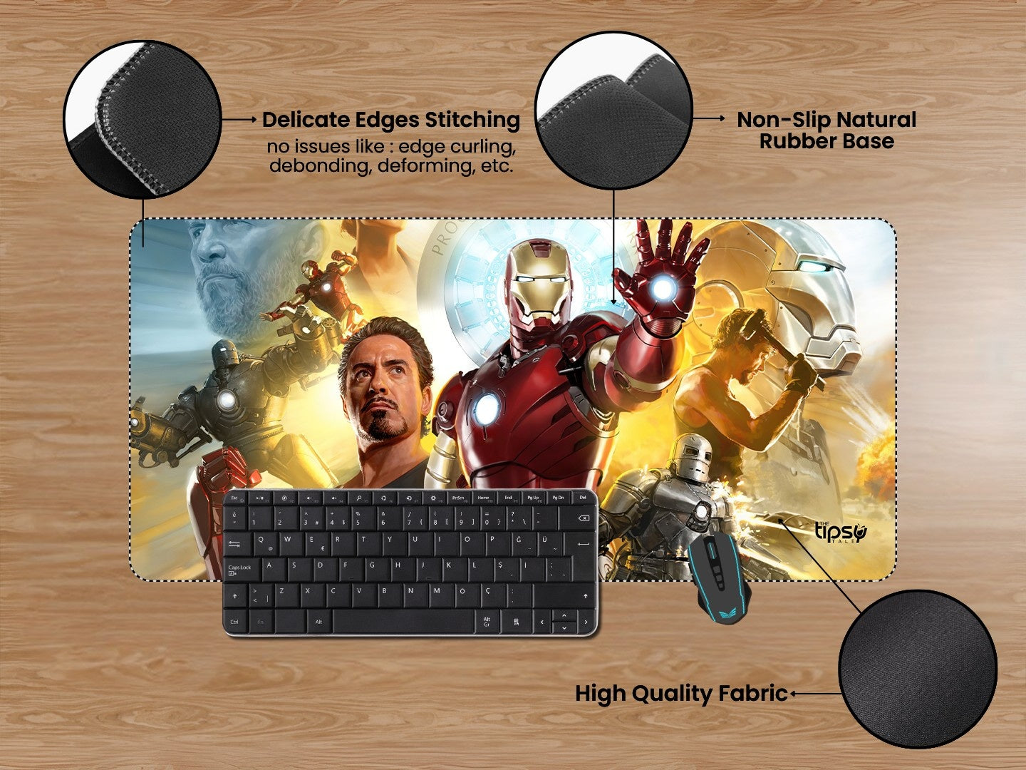 "IRON MAN TRIBUTE - MARVEL" Gaming Mousepad Elevate Your Gaming Experience