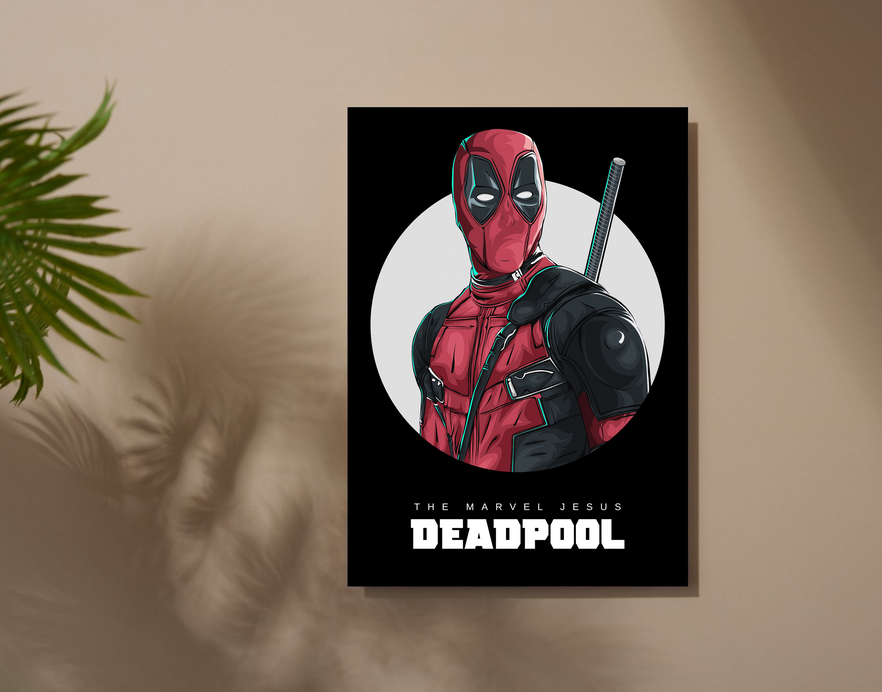"THE MARVEL JESUS - MCU" -Shiny & Sturdy Metallic Poster Art That Pops & Sticks
