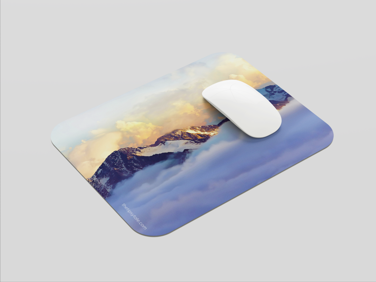 "ALPS SNOW MOUNTAIN" Mousepad: Enhance Your Workspace with Style
