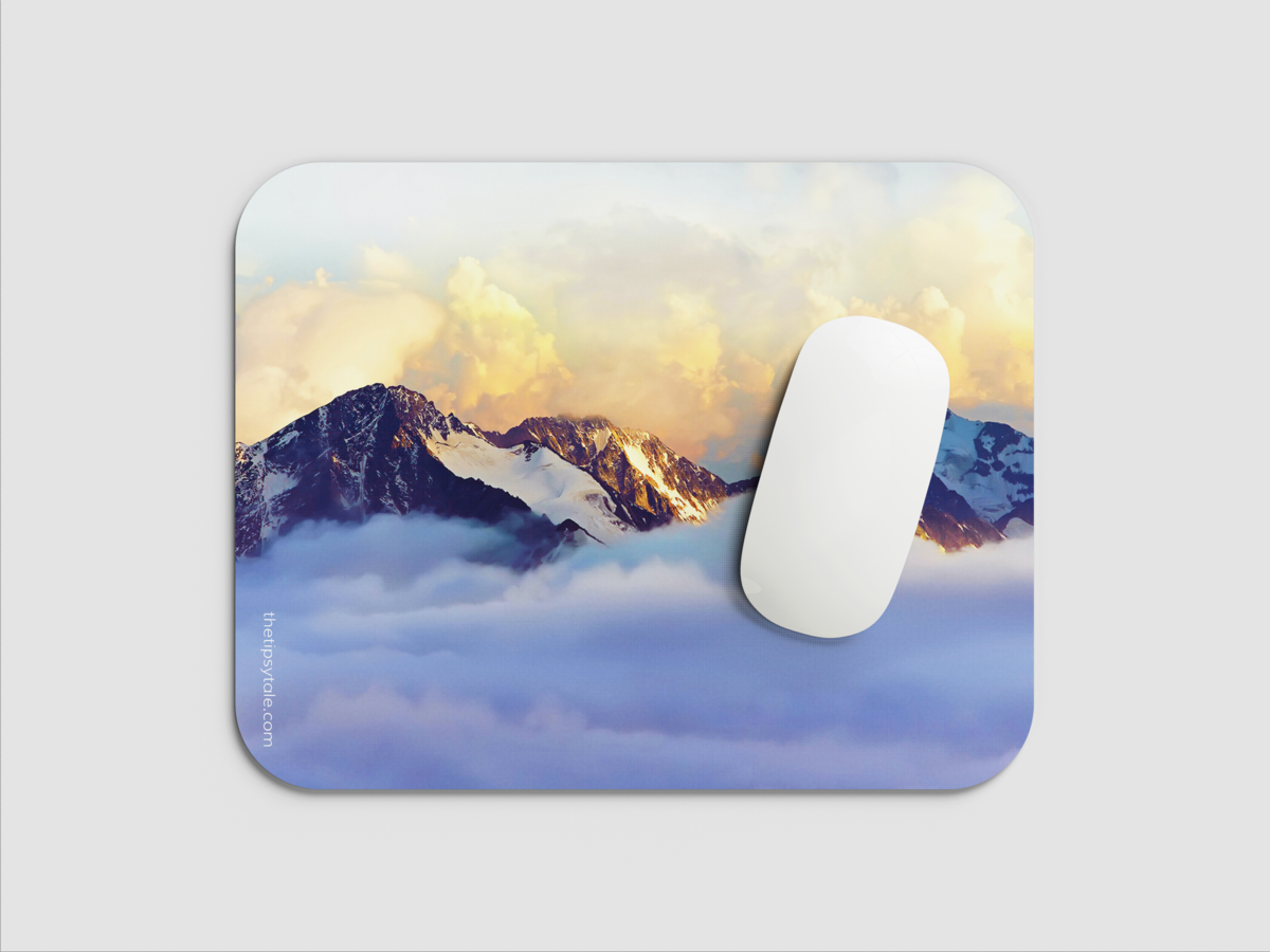 "ALPS SNOW MOUNTAIN" Mousepad: Enhance Your Workspace with Style