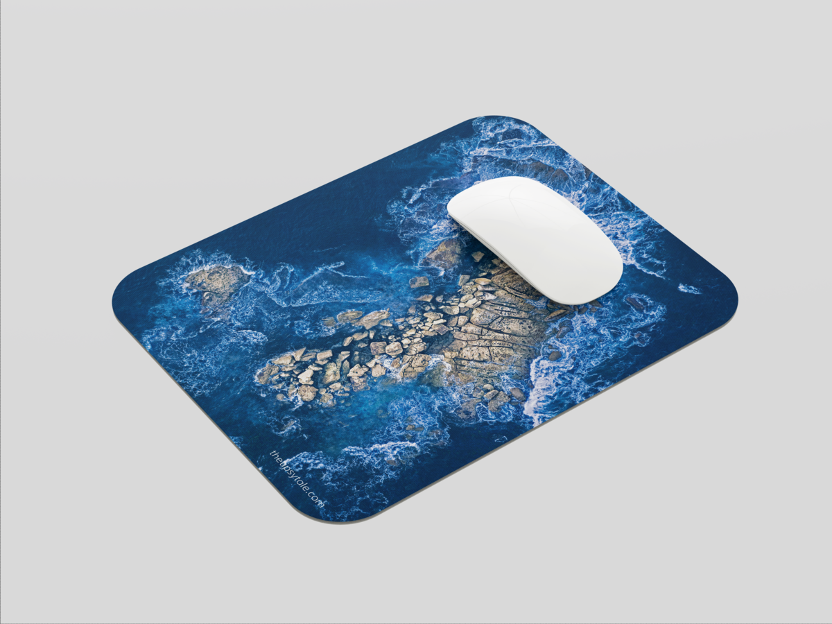 "HEART SHAPE ROCK" Mousepad: Enhance Your Workspace with Style