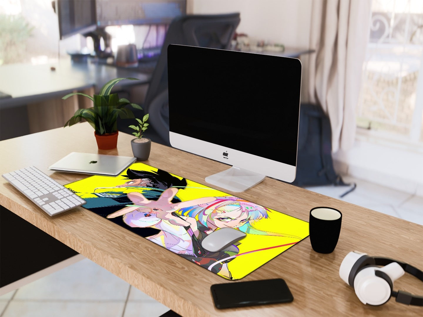 "CYBERPUNK CHROME RUSH " Gaming Mousepad Elevate Your Gaming Experience