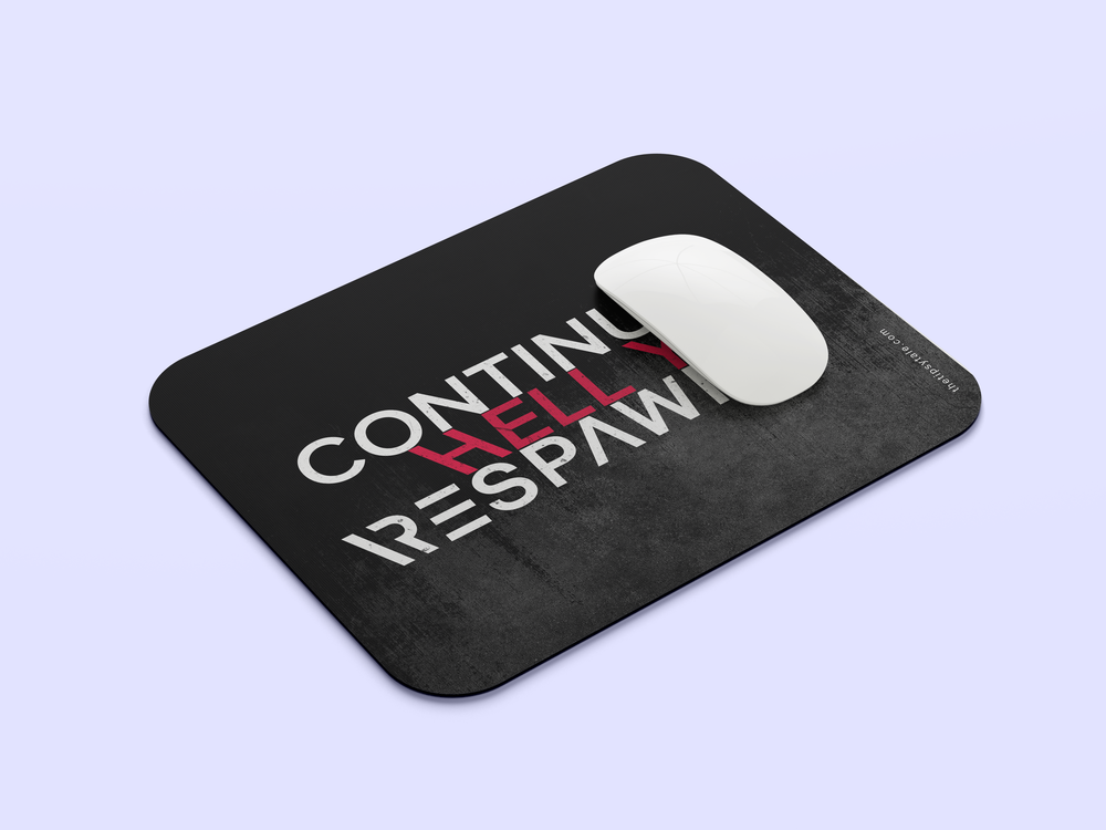 "HELL YES, RESPAWN" Mousepad Enhance Your Workspace with Style