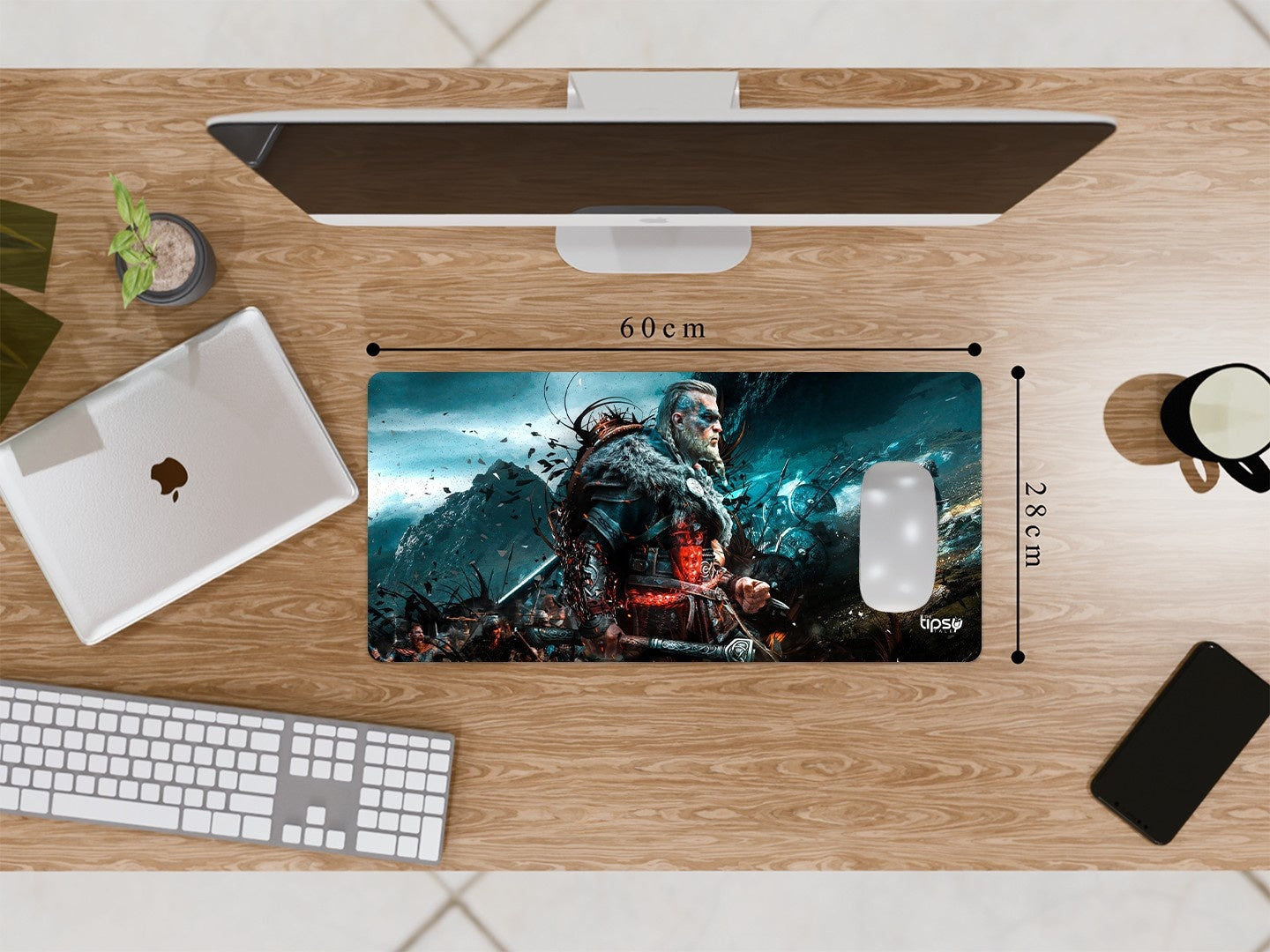"ASSASSINS CREED - VALHALLA VIKING - RAIDER " Gaming Mousepad Elevate Your Gaming Experience