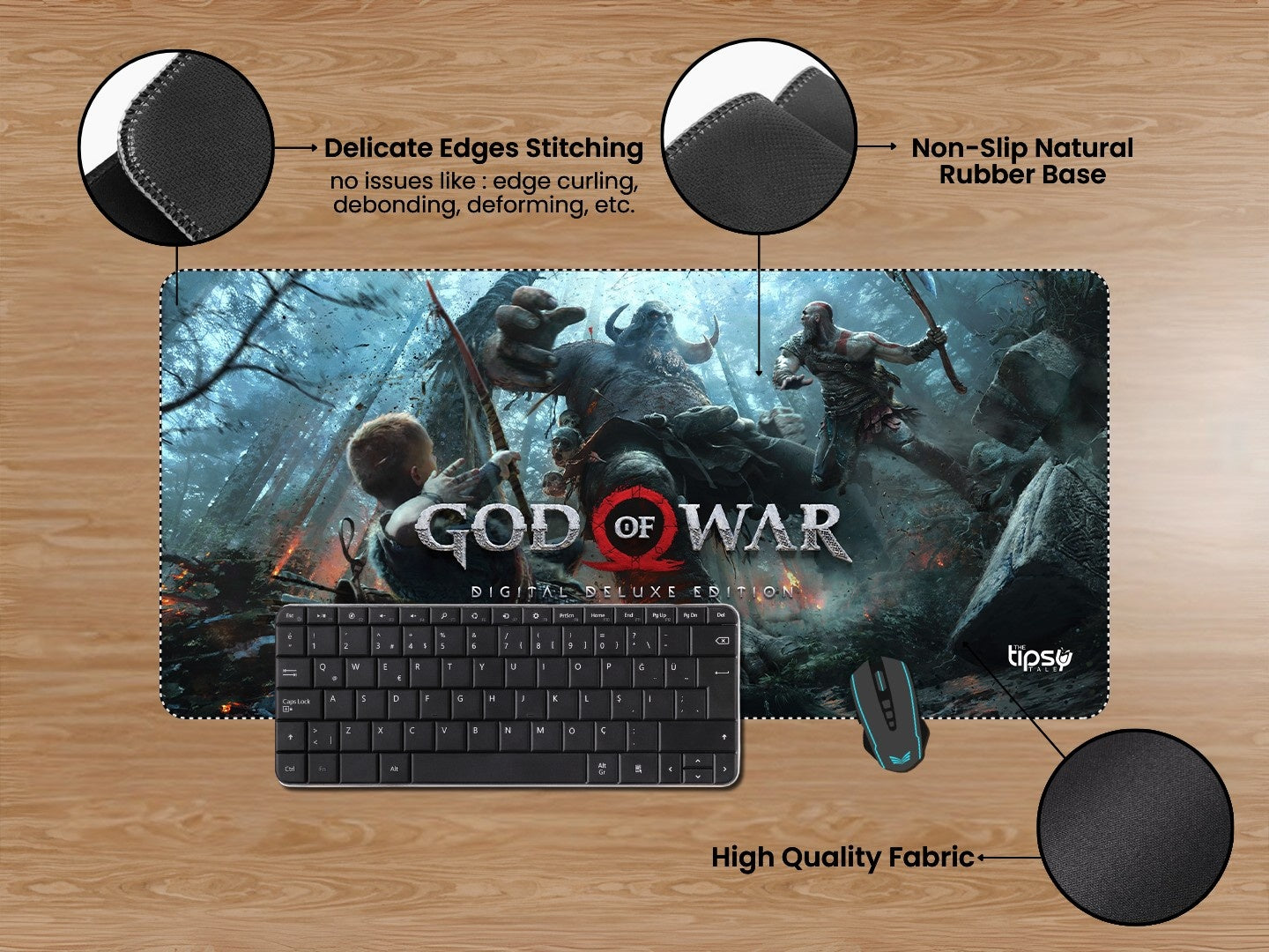"GOD OF WAR - DIGITAL DELUXE EDITION" Gaming Mousepad Elevate Your Gaming Experience
