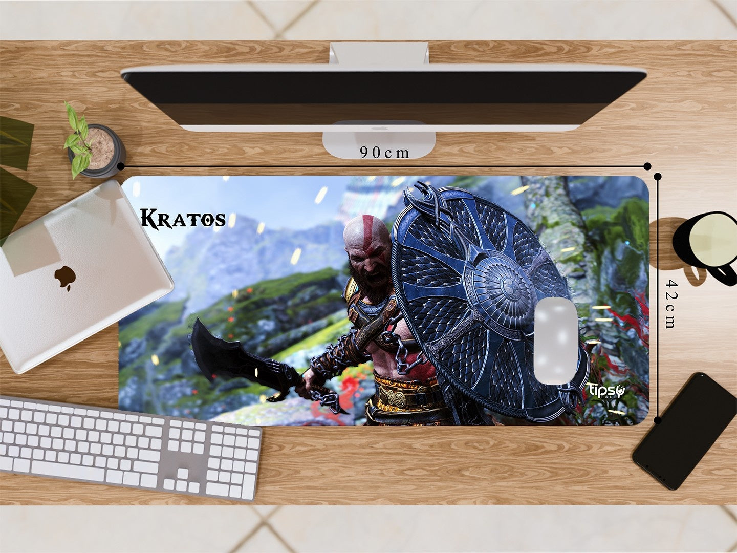 "KRATOS - GOD OF WAR " Gaming Mousepad Elevate Your Gaming Experience