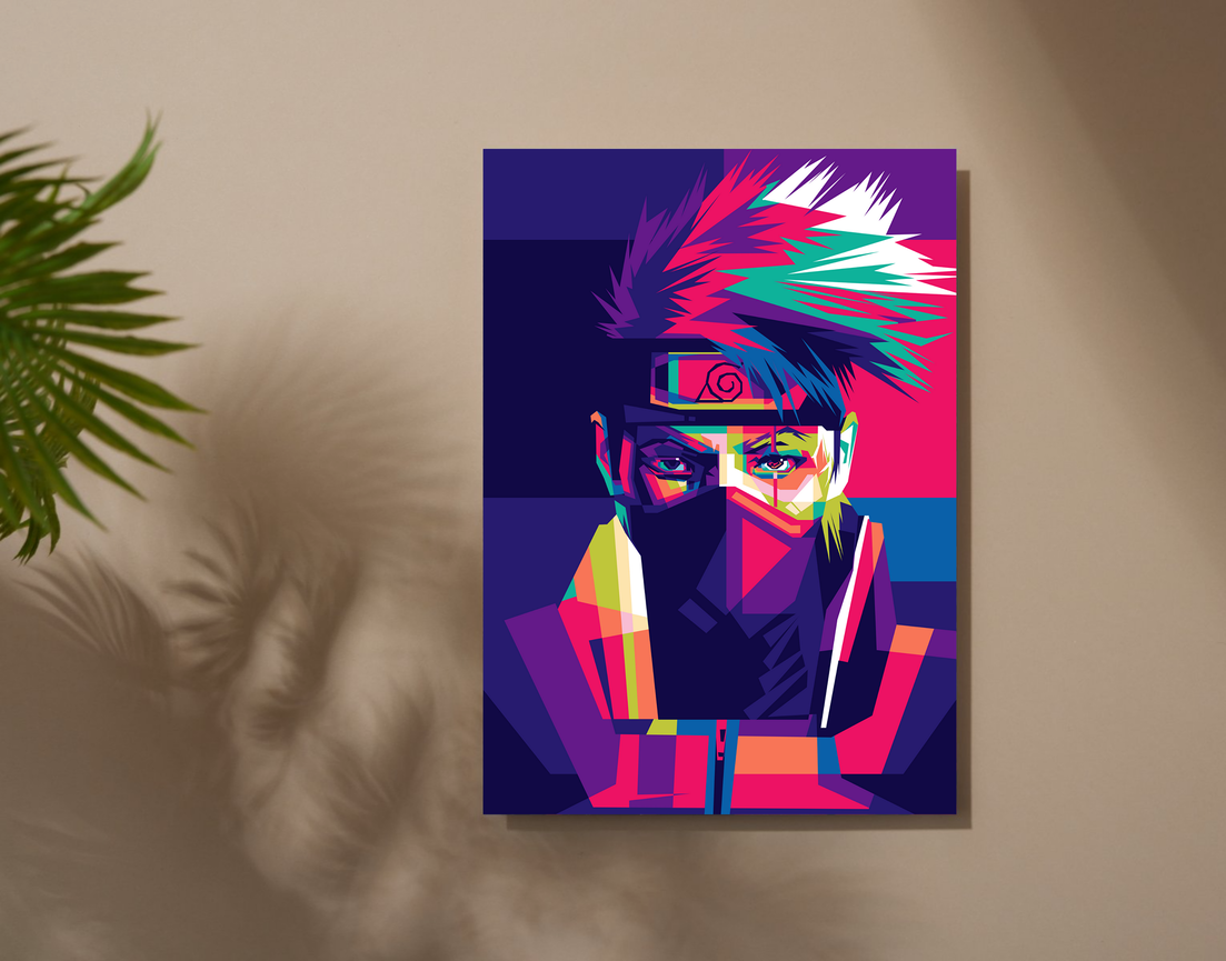"NARUTO - ILLUSTATION ART WORK" -Shiny & Sturdy Metallic Poster Art That Pops & Sticks