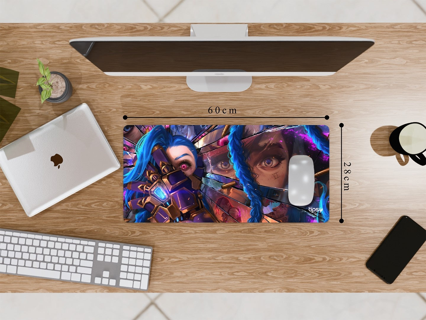 "JINX ARCANE - DILLUSION" Gaming Mousepad Elevate Your Gaming Experience