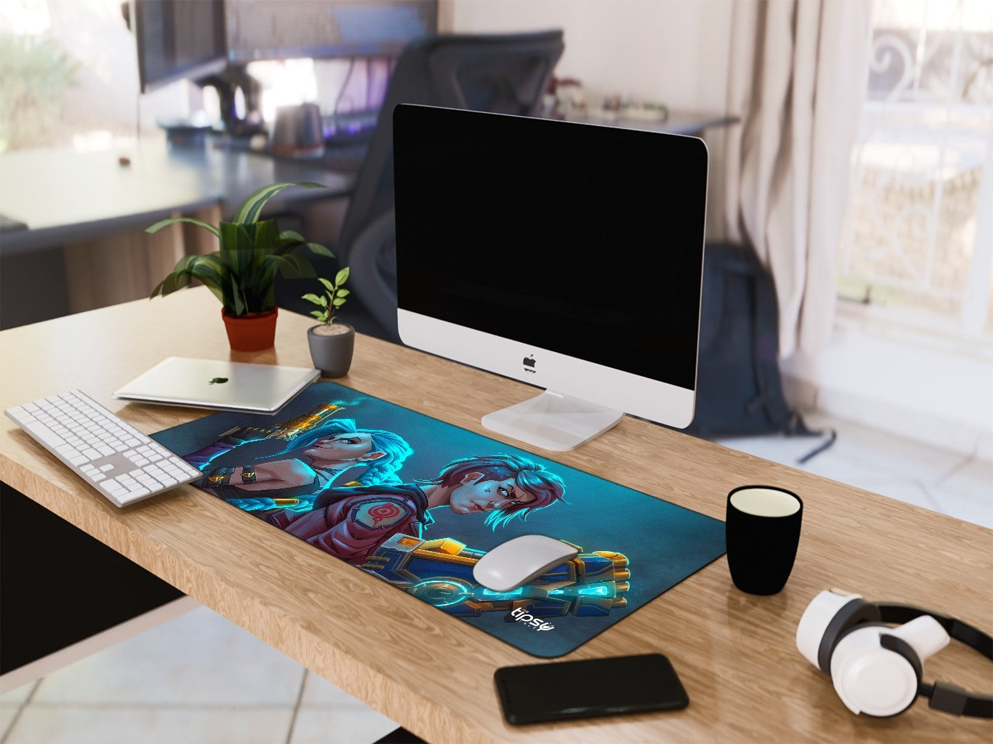 "JINX VI COMBO - FAN ART" Gaming Mousepad Elevate Your Gaming Experience