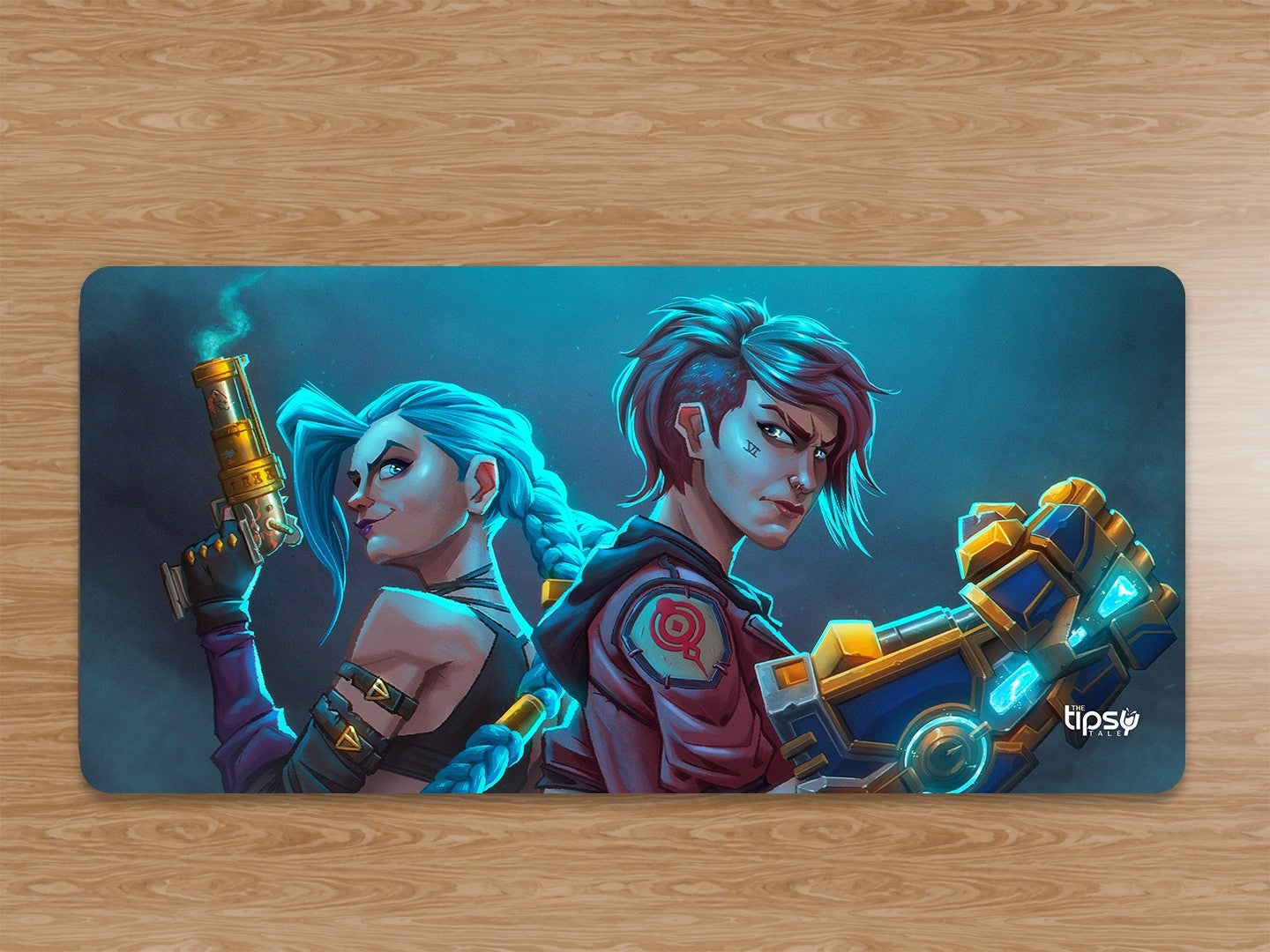 "JINX VI COMBO - FAN ART" Gaming Mousepad Elevate Your Gaming Experience