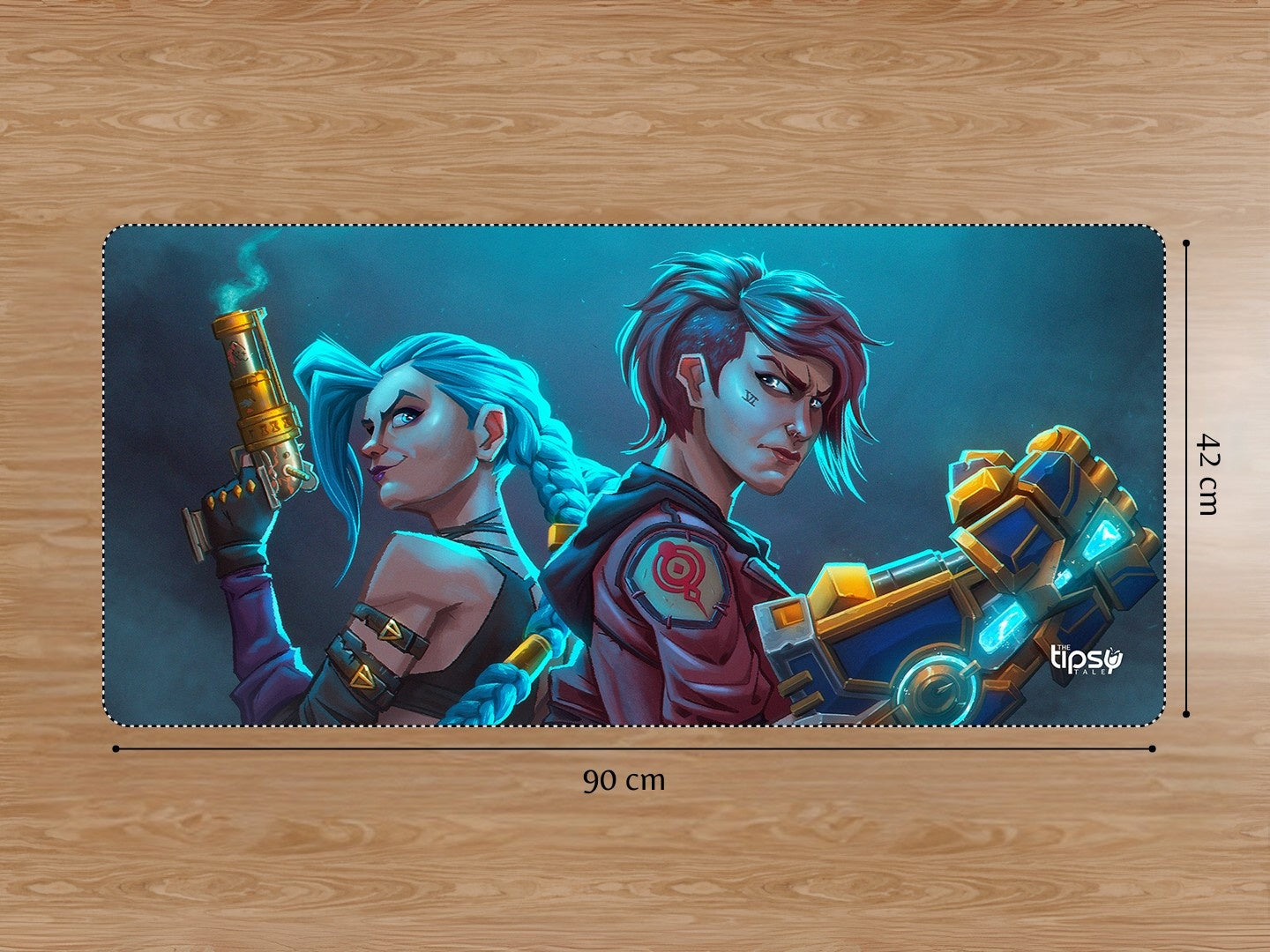 "JINX VI COMBO - FAN ART" Gaming Mousepad Elevate Your Gaming Experience