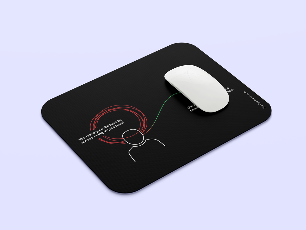"LIFE IS SIMPLE" Mousepad Enhance Your Workspace with Style