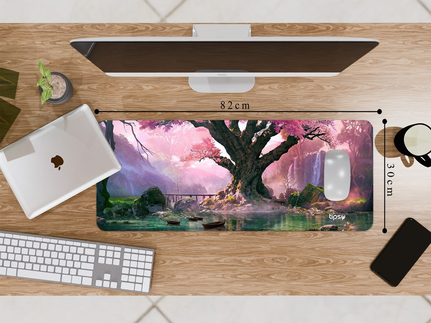 "SURREAL CHERRY" Gaming Mousepad Elevate Your Gaming Experience