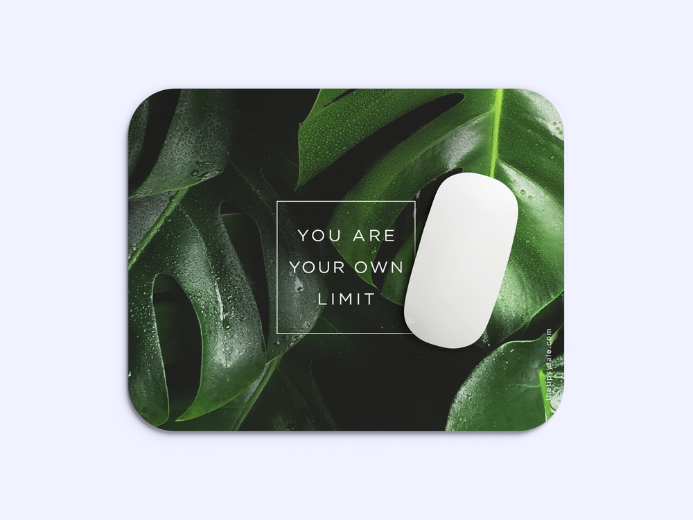 "YOU ARE YOUR OWN LIMIT" Mousepad Enhance Your Workspace with Style